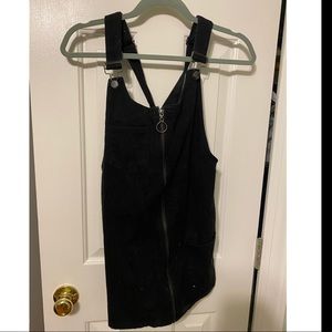 Forever 21 black denim romper